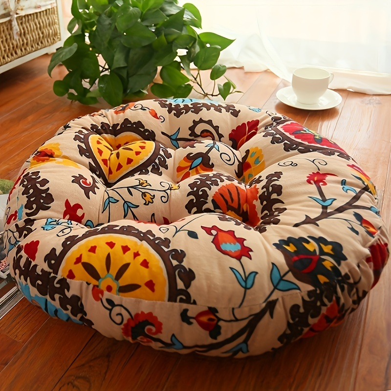 Meditation Cushion Zafu - Круглая напольная подушка, утолщенный коврик для