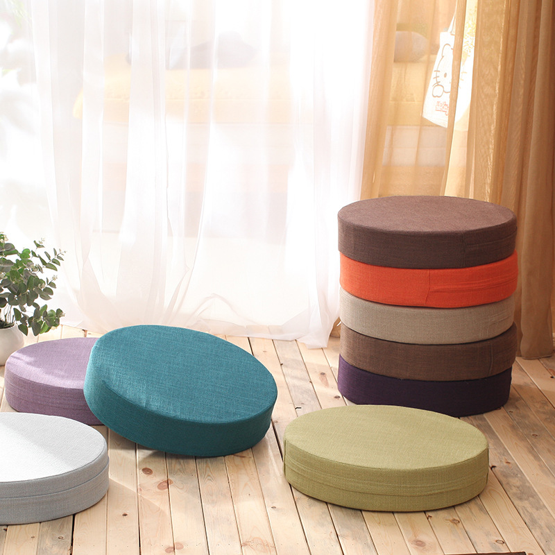 Meditation Cushion Zafu - 40x6 см льняная подушка для медитации
