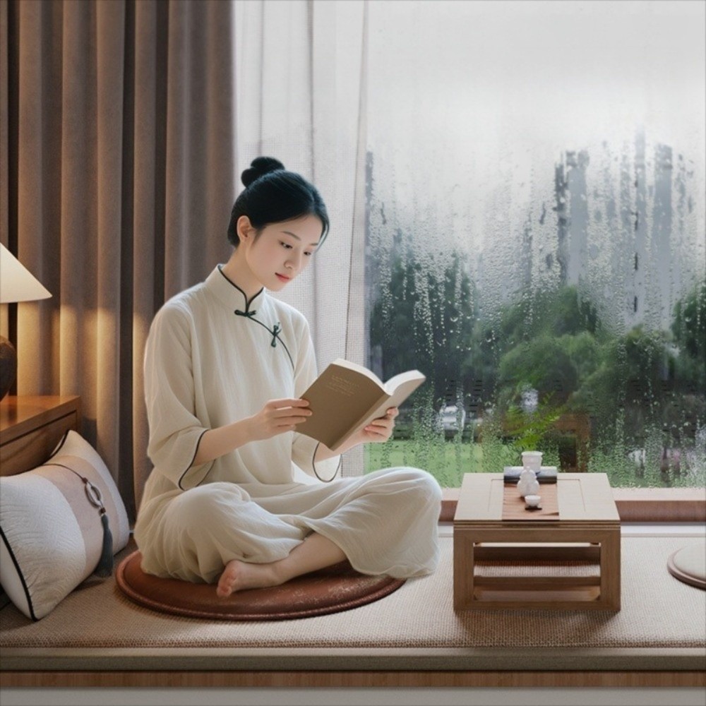 Meditation Cushion Zafu - Круглая подушка-сидушка Zafu из толстой кожи,
