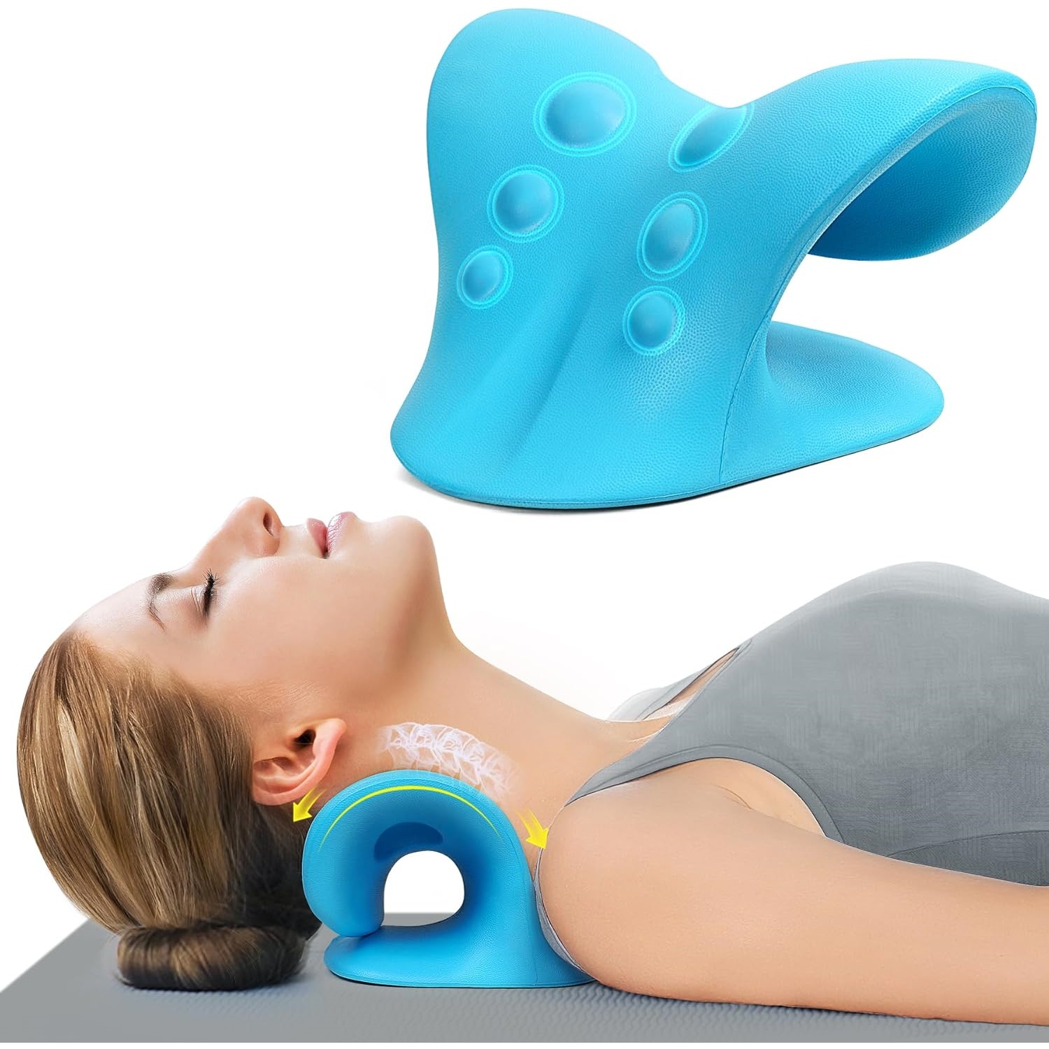 Neck Traction Pillow - Подушка-растяжитель для шеи для снятия боли,