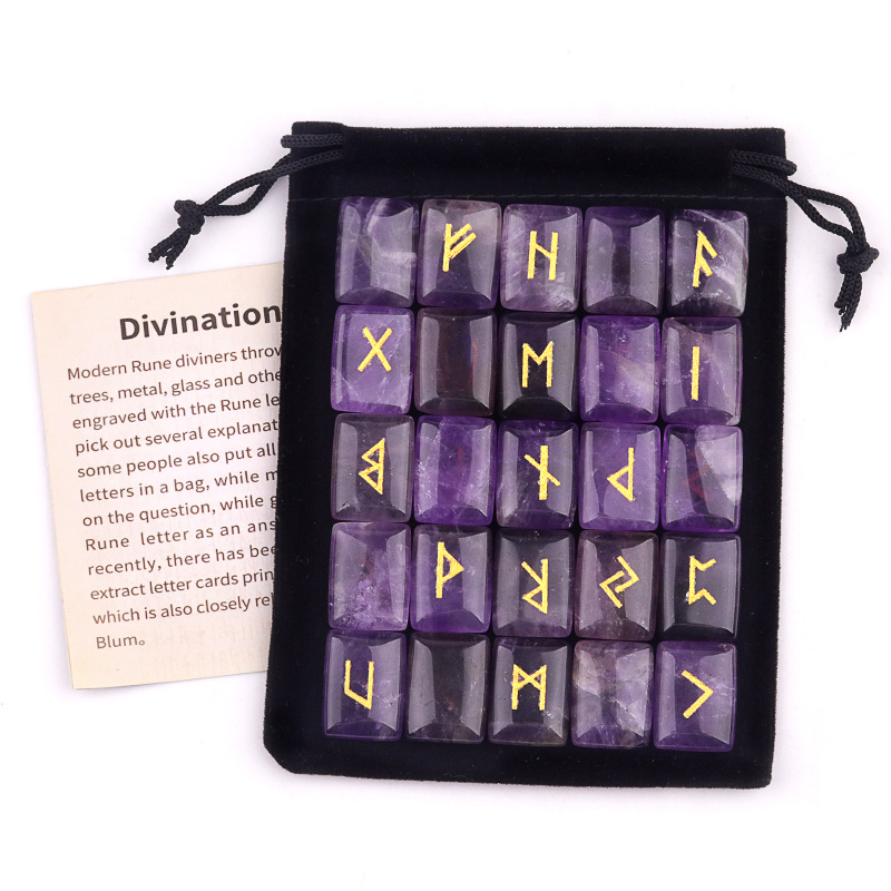 Healing Crystal Set - 25 шт., набор рунных камней с