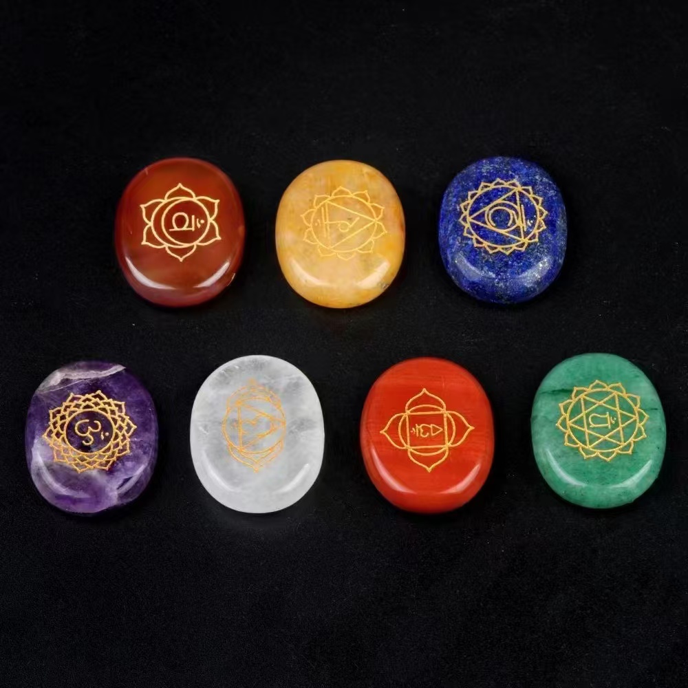 Healing Crystal Set - 7 шт., набор украшений из натурального