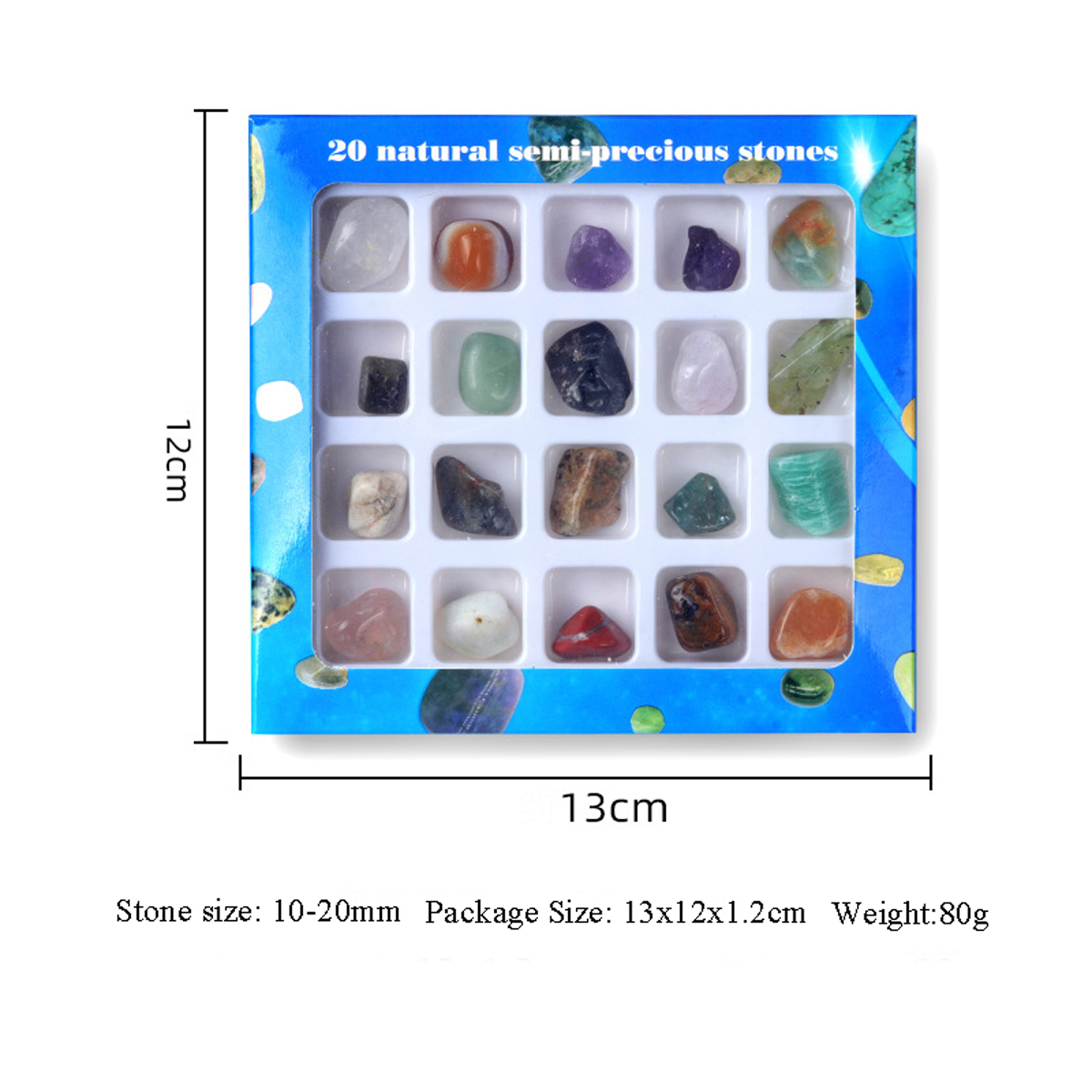 20 шт., набор кристаллов чакры – обзор и цена Healing Crystal Set