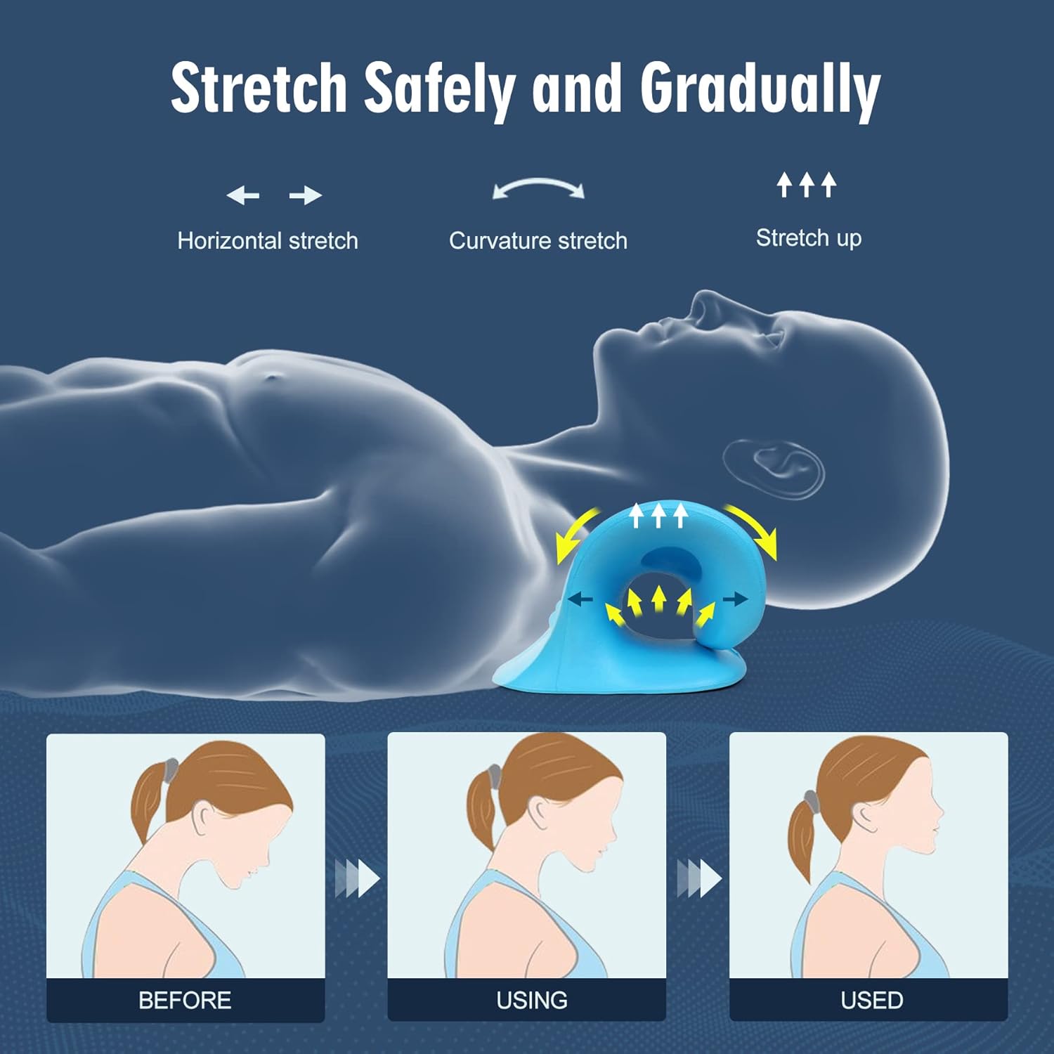 Подушка-растяжитель для шеи дл – обзор и цена Neck Traction Pillow