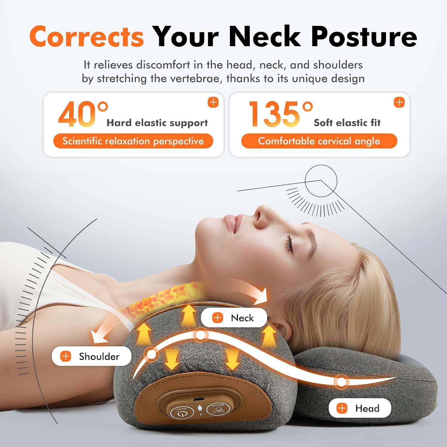 Массажная подушка для шеи 3-в- – обзор и цена Neck Traction Pillow
