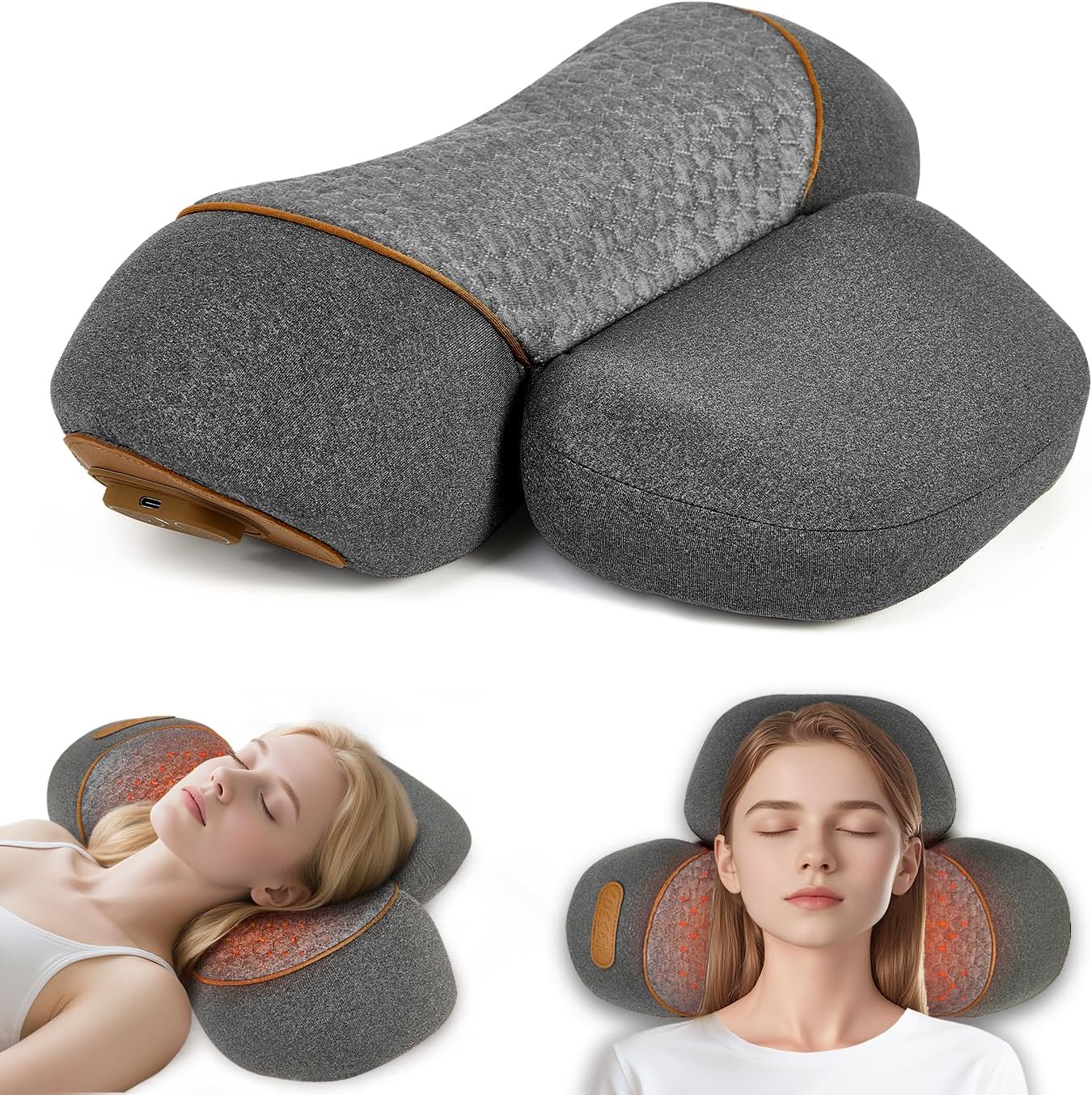 Массажная подушка для шеи 3-в- – обзор и цена Neck Traction Pillow