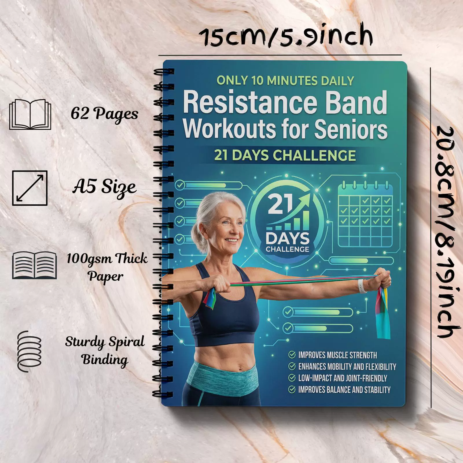 Книга: Тренировки с эспандерам – обзор и цена Fitness Journal Planner