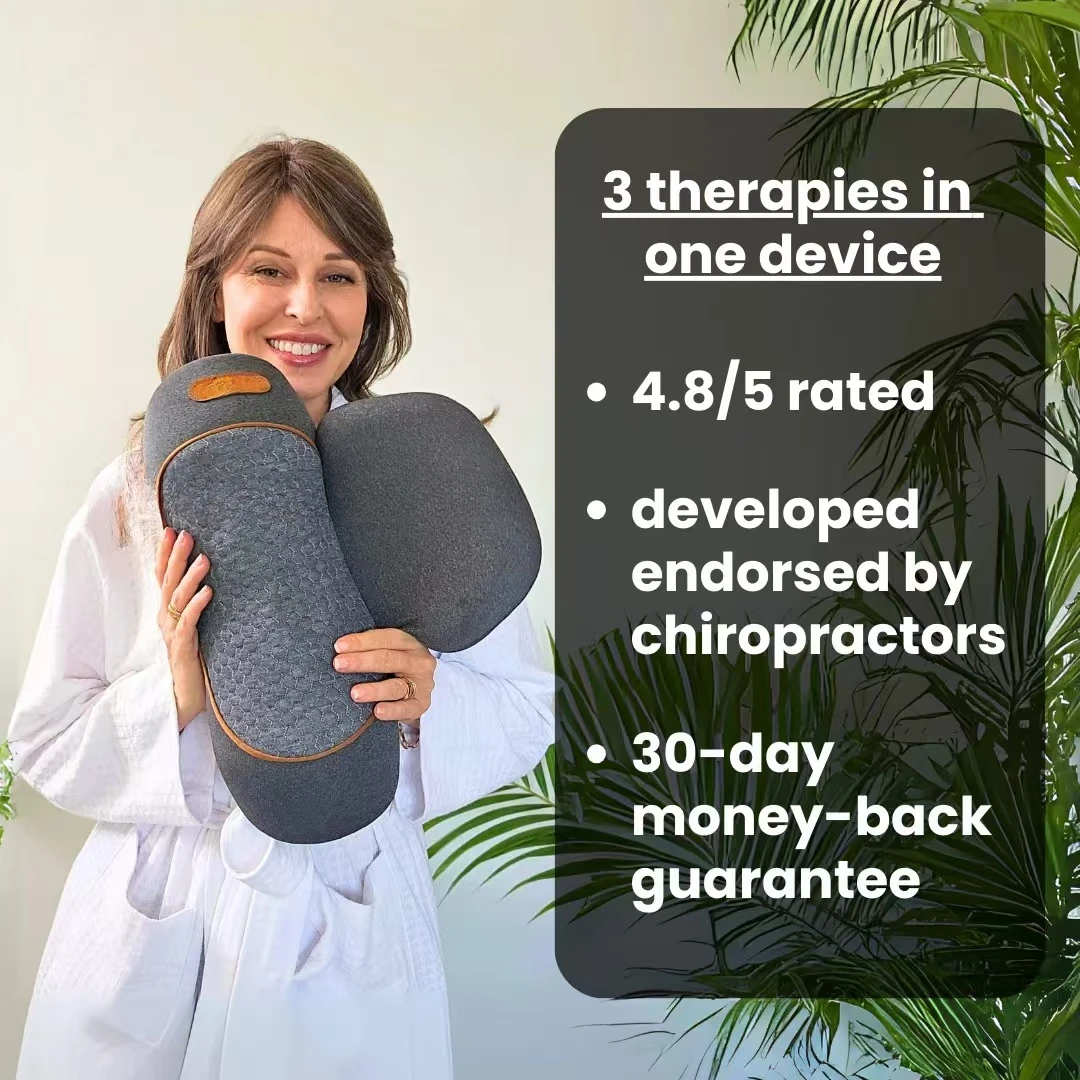 COSSEAL-3-в-1 массажер для шеи – обзор и цена Neck Traction Pillow