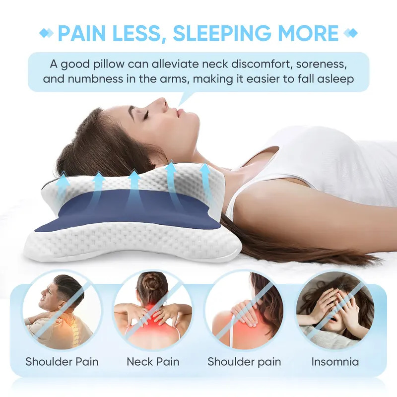 Ортопедическая подушка из пены – обзор и цена Neck Traction Pillow