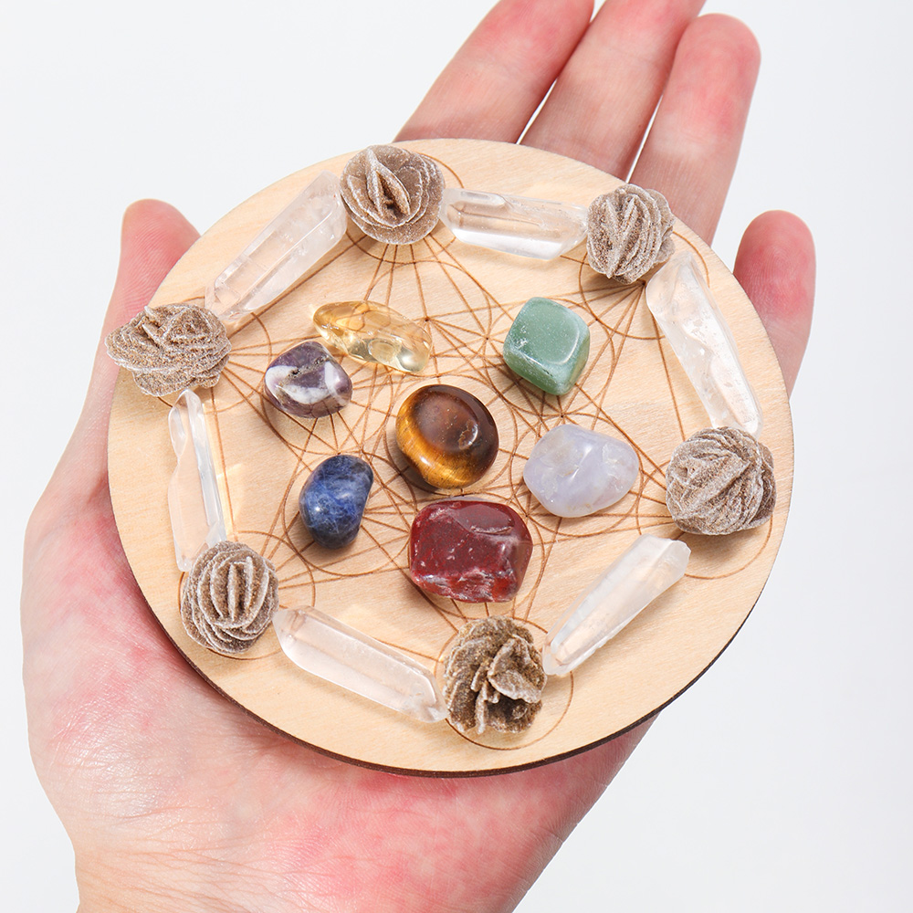 7 шт./компл. натуральный крист – обзор и цена Healing Crystal Set