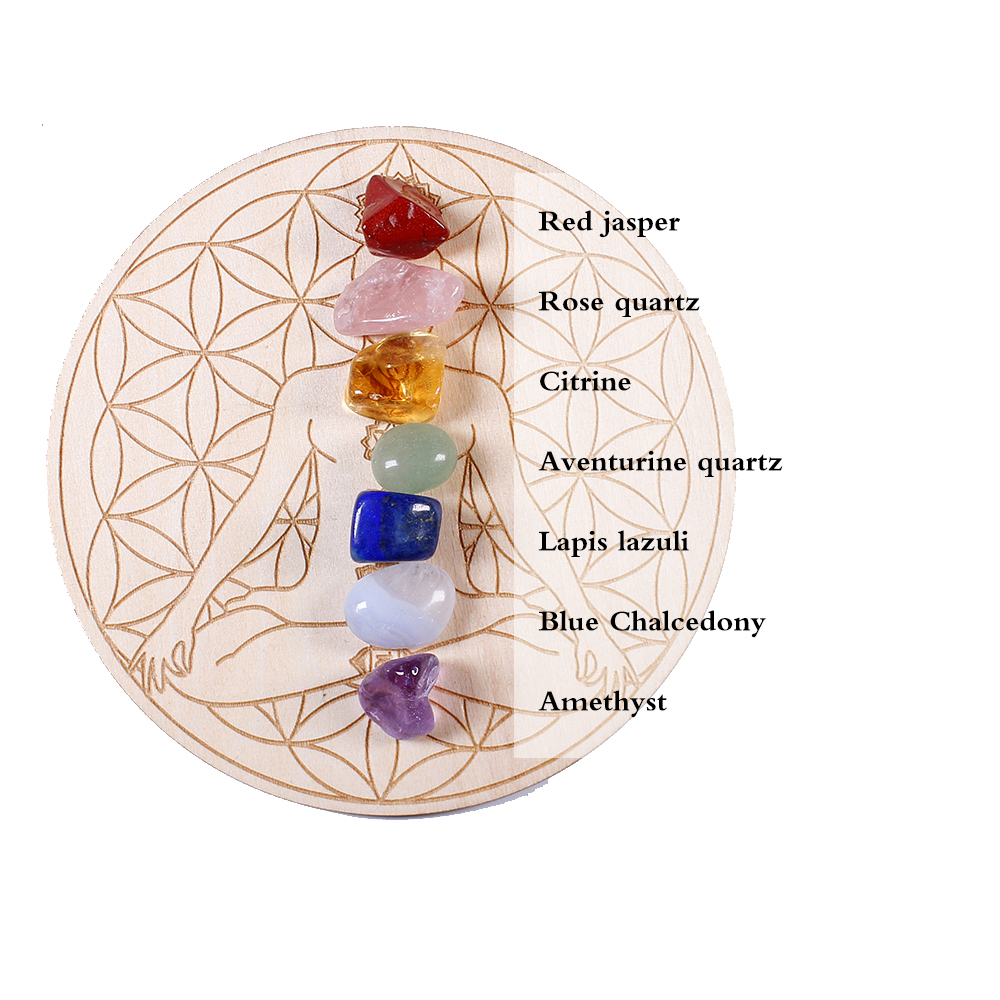 7 шт./компл. натуральный крист – обзор и цена Healing Crystal Set
