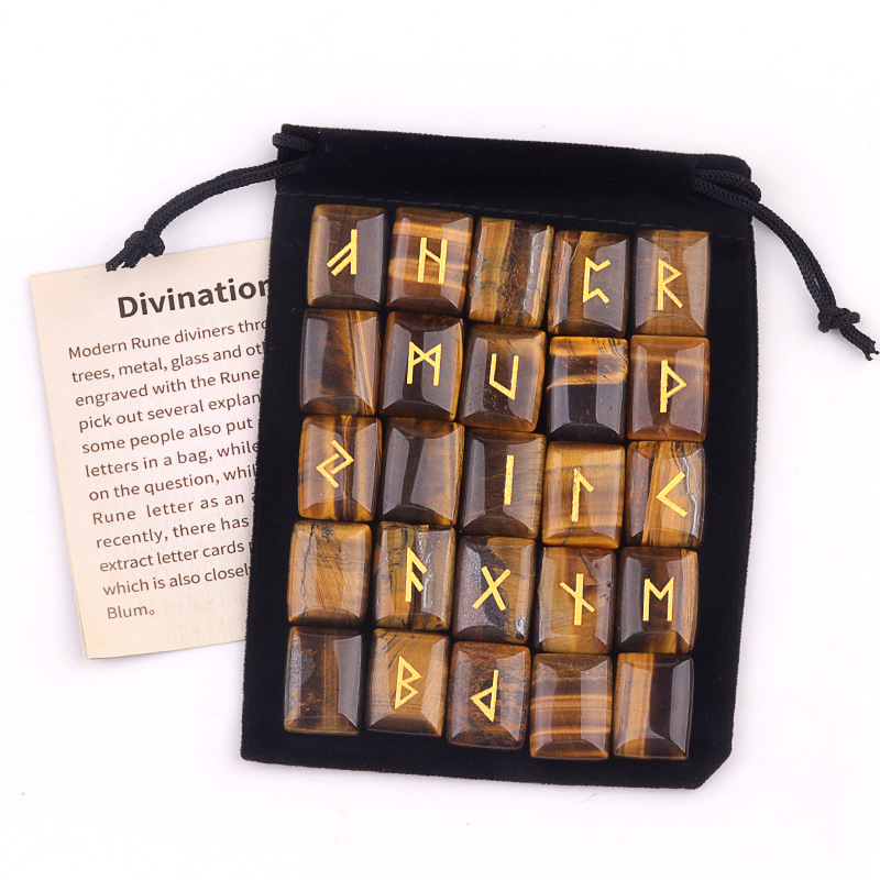 25 шт., набор рунных камней с  – обзор и цена Healing Crystal Set