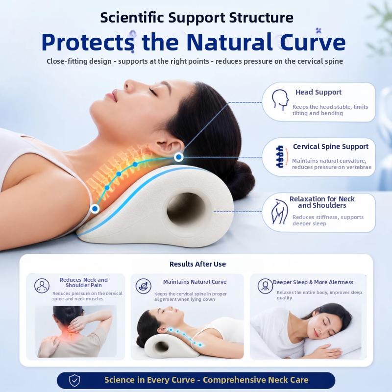Эргономичная массажная подушка – обзор и цена Neck Traction Pillow